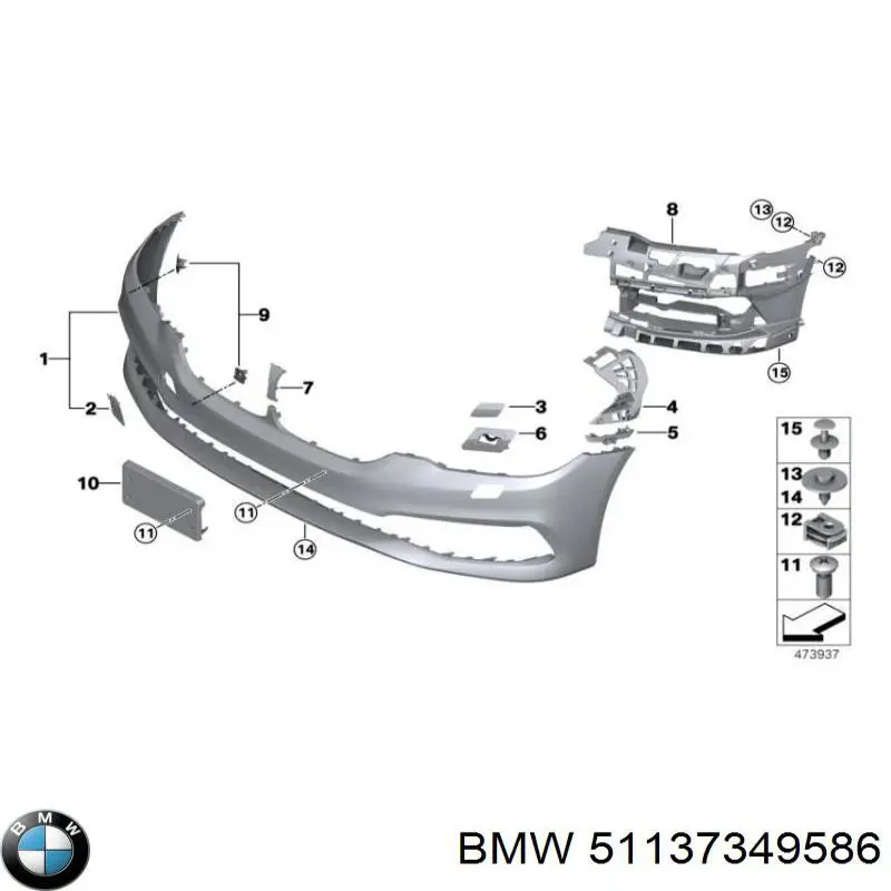 Placa sobreposta inferior de grelha do radiador BMW 51137349586 preço, a partir de 71,71 USD