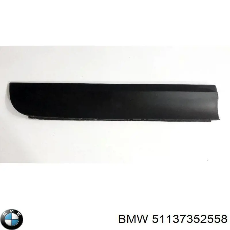 51137352558 BMW Placa sobreposta (moldura) externa traseira direita de acesso