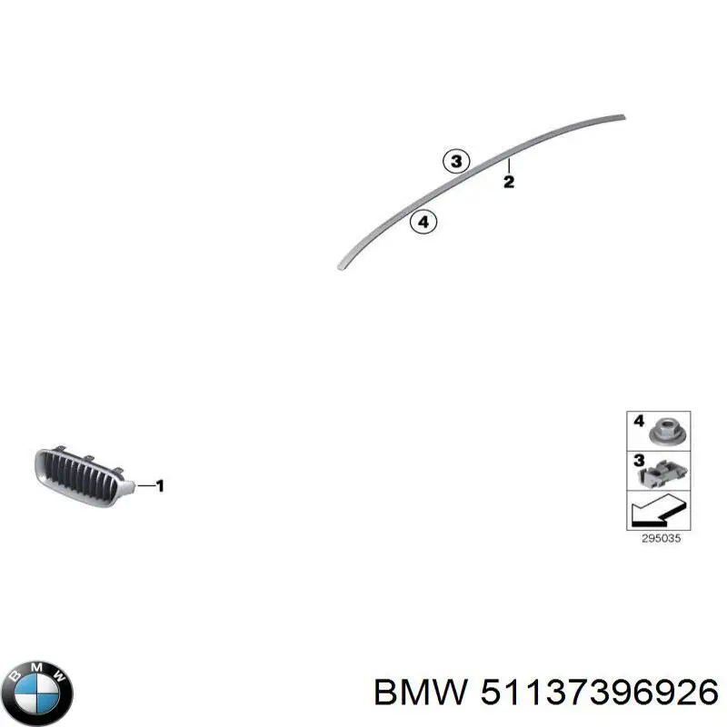 Painel de fixação de matrícula dianteira BMW 51137396926 preço, a partir de 46,32 USD