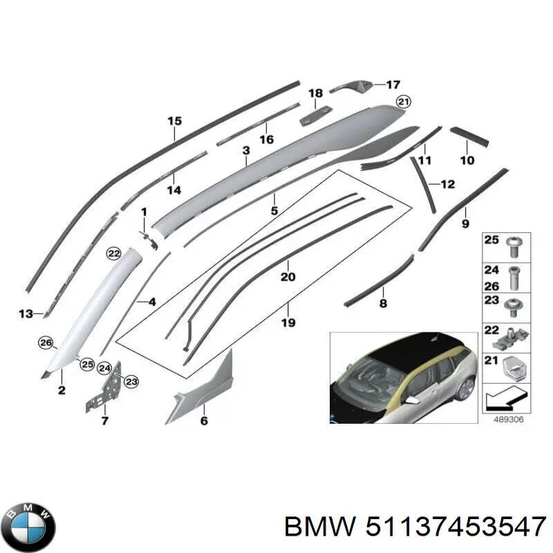Revestimento interno dianteiro esquerdo de suporte de carroçaria BMW 51137453547 preço, a partir de 118,67 USD