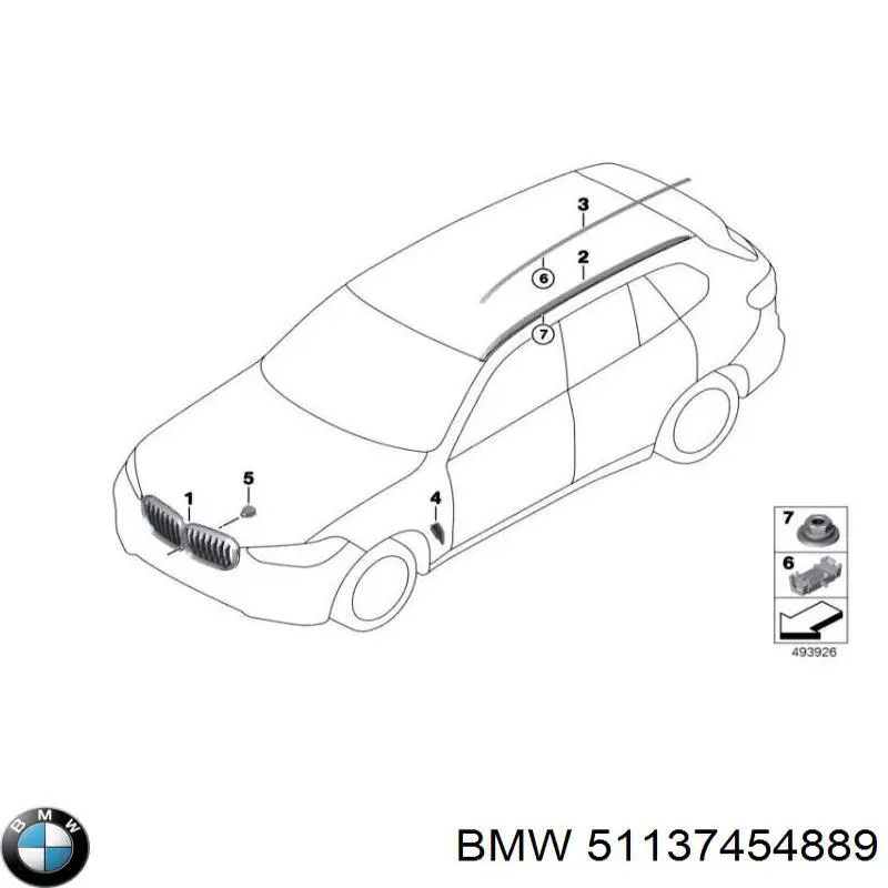 51137454889 BMW Grelha do radiador