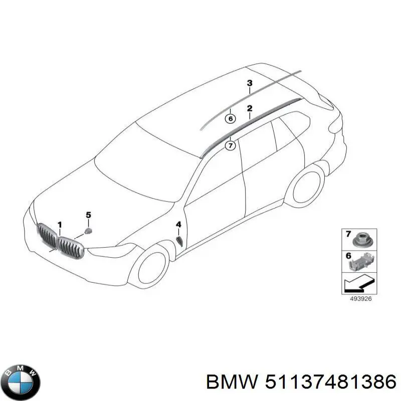 Grelha do radiador BMW 51137481386 preço, a partir de 364,80 USD