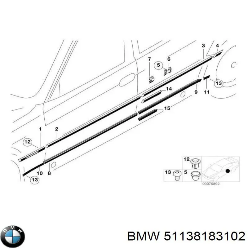 Cápsula (prendedor) de fixação do forro do pára-choque do pára-lama dianteiro BMW 51138183102 preço, a partir de 10,87 USD