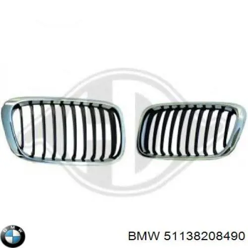 Compre 51138208490 BMW Grelha do radiador direita