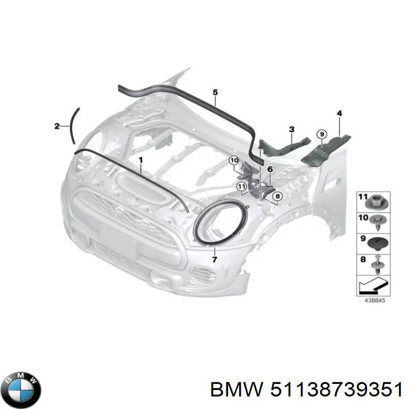  BMW 51138739351 preço, a partir de 50,39 USD