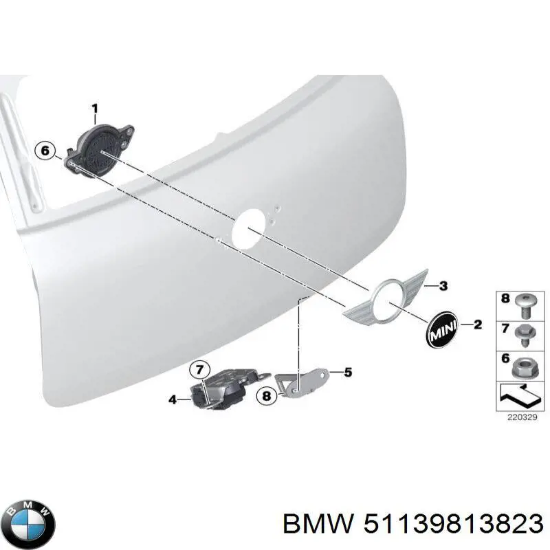 Carcaça (cobrimento) da luz esquerda BMW 51139813823 preço, a partir de 56,28 USD