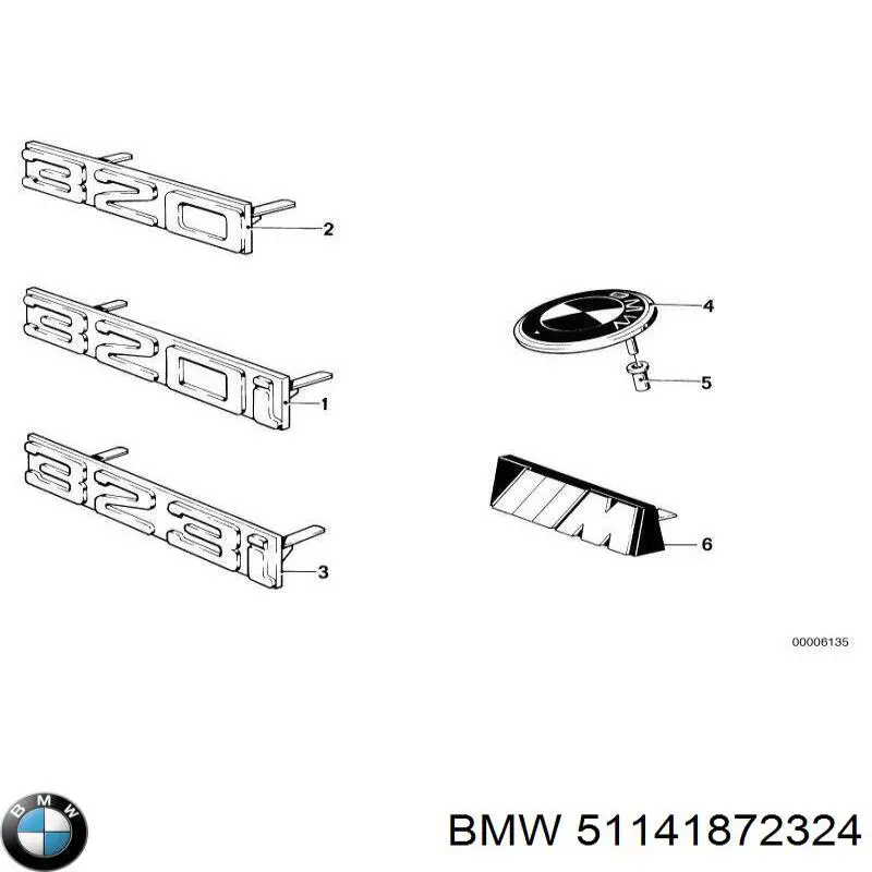 Compre 51141872324 BMW Emblema da capota