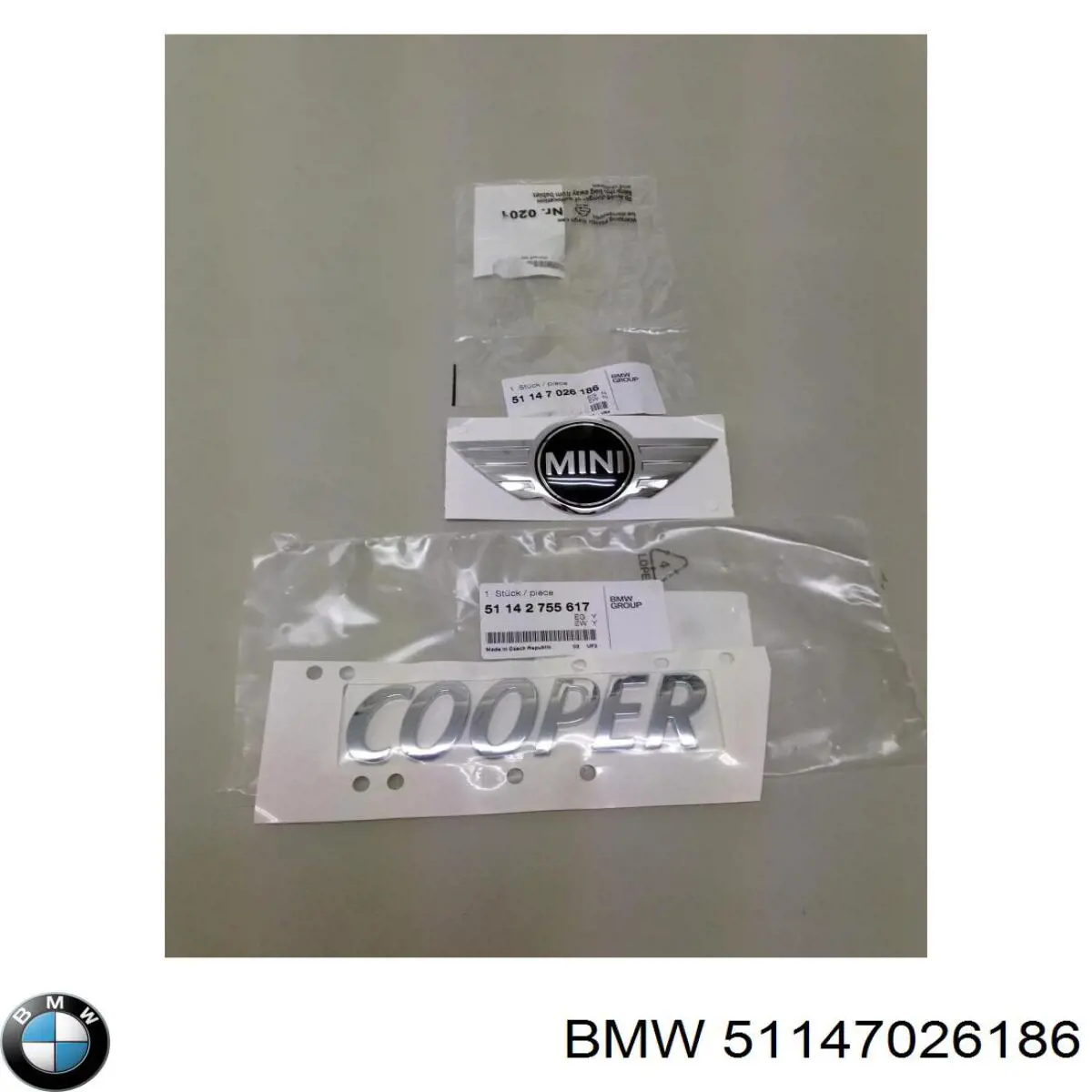 Emblema de tampa de porta-malas (emblema de firma) BMW 51147026186 preço, a partir de 71,99 USD