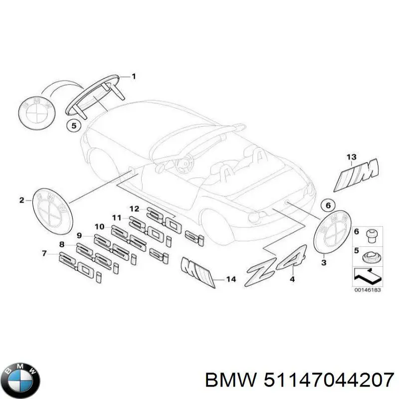 Emblema da capota BMW 51147044207 preço, a partir de 99,60 USD