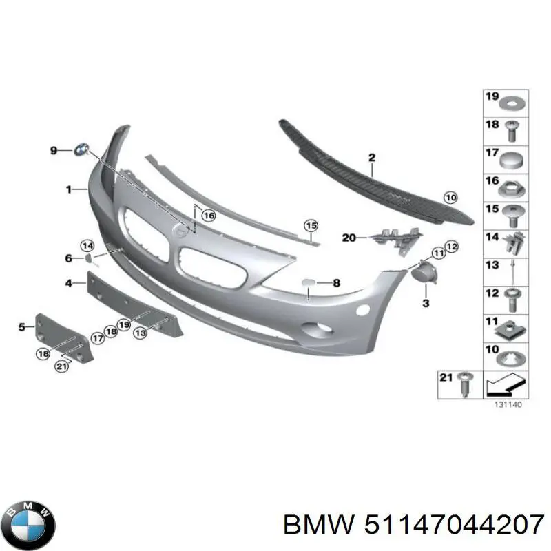 Compre 51147044207 BMW Emblema da capota