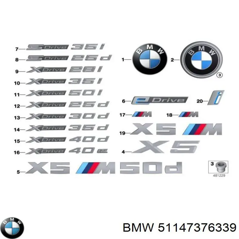 Emblema da capota BMW 51147376339 preço, a partir de 59,59 USD