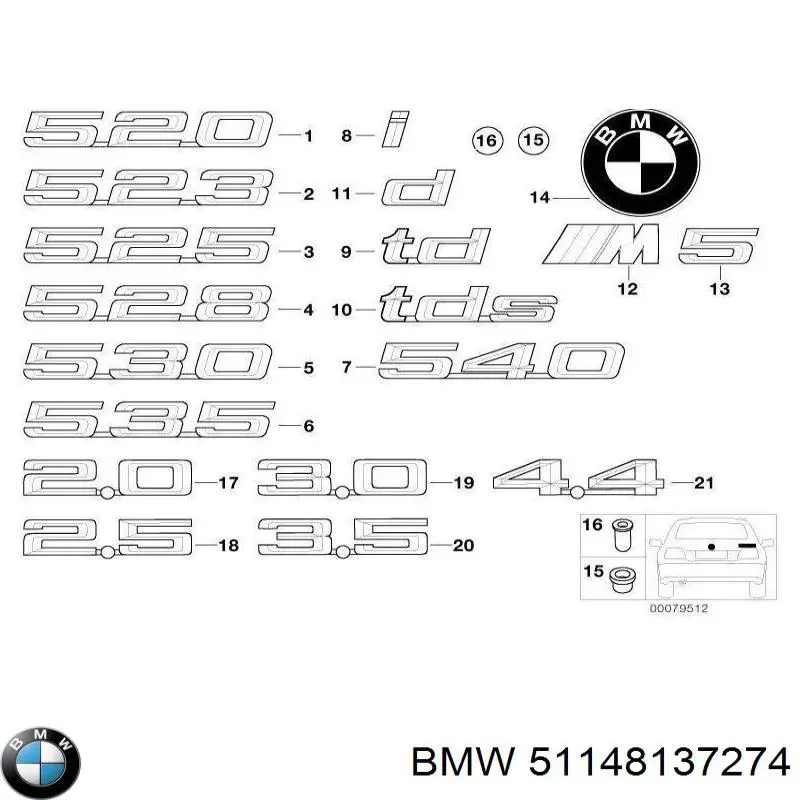  BMW 51148137274 preço, a partir de 86,05 USD