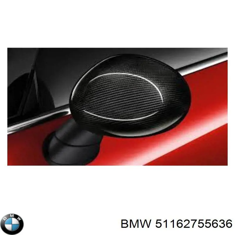 51162755636 BMW Espelho de retrovisão direito