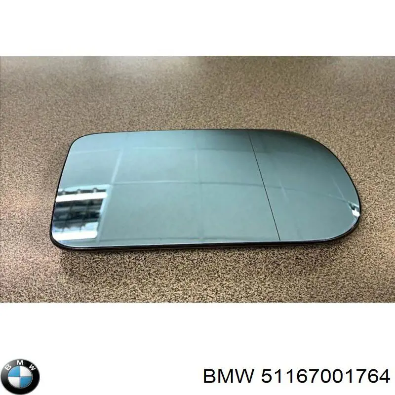 Compre 51167001764 BMW Elemento espelhado do espelho de retrovisão direito