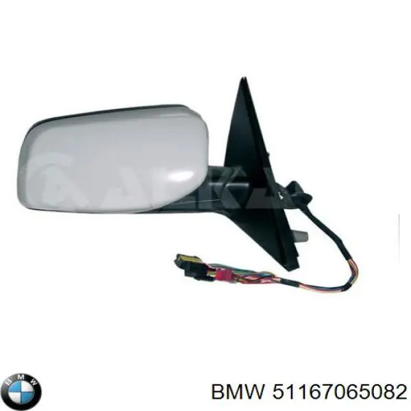 Compre 51167065082 BMW Elemento espelhado do espelho de retrovisão direito