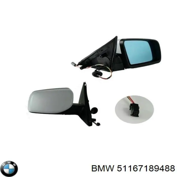51167189488 BMW Espelho de retrovisão direito