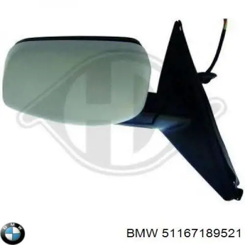 51167189521 BMW Espelho de retrovisão esquerdo