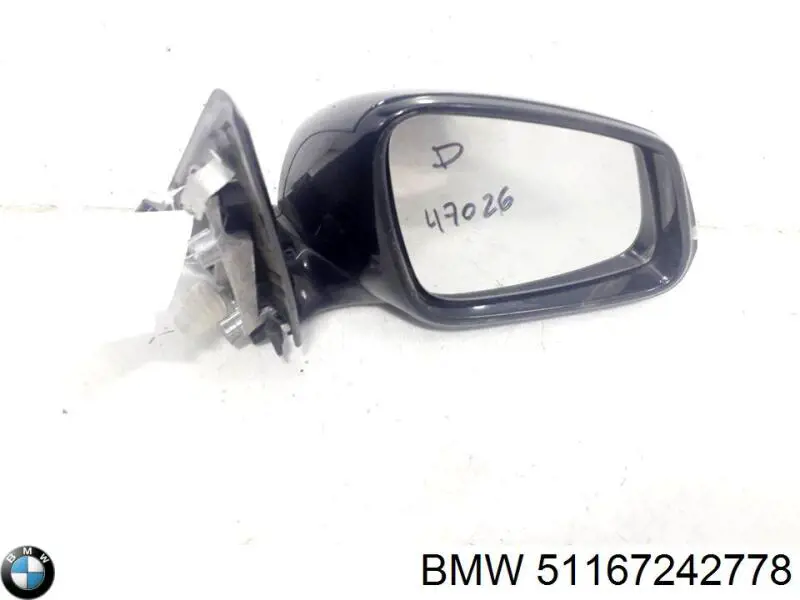 Espelho de retrovisão direito BMW 51167242778 preço, a partir de 378,62 USD