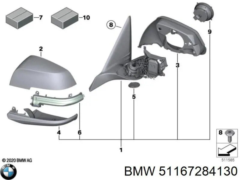  BMW 51167284130 preço, a partir de 39,64 USD
