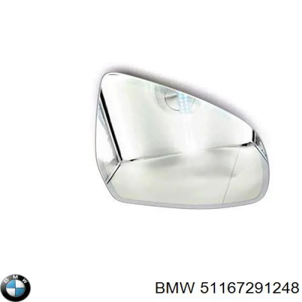 Elemento espelhado do espelho de retrovisão direito BMW 51167291248 preço, a partir de 190,36 USD