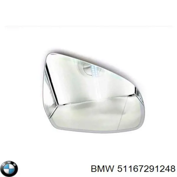 Compre 51167291248 BMW Elemento espelhado do espelho de retrovisão direito