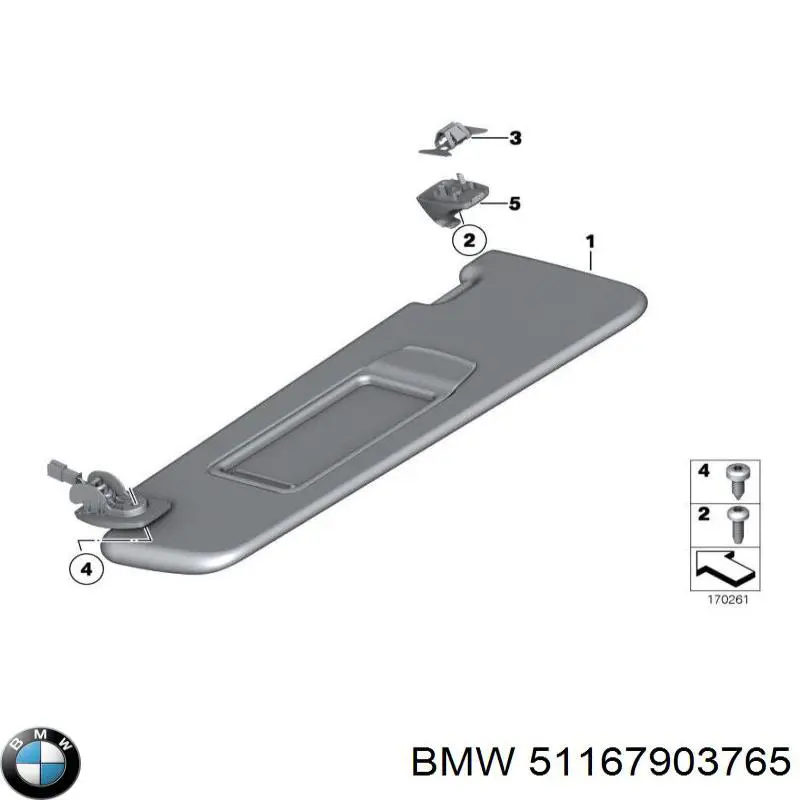 51167903765 BMW Pala contra o sol