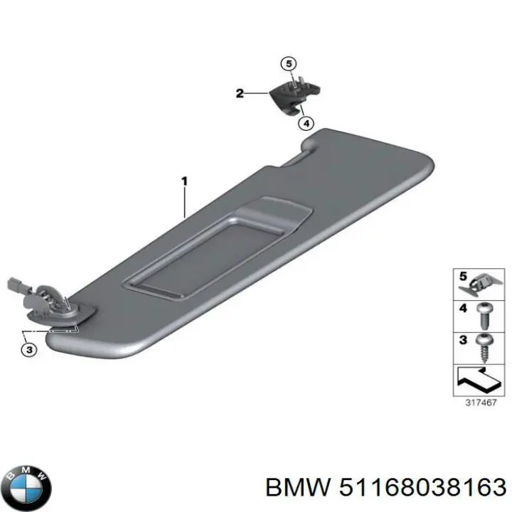 51168038163 BMW Pala contra o sol