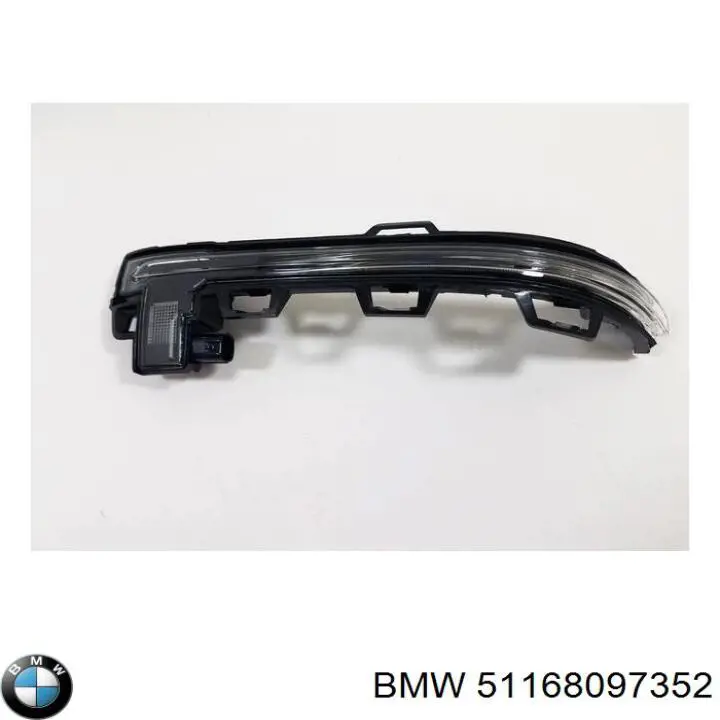 51168097352 BMW Placa sobreposta (tampa) do espelho de retrovisão direito