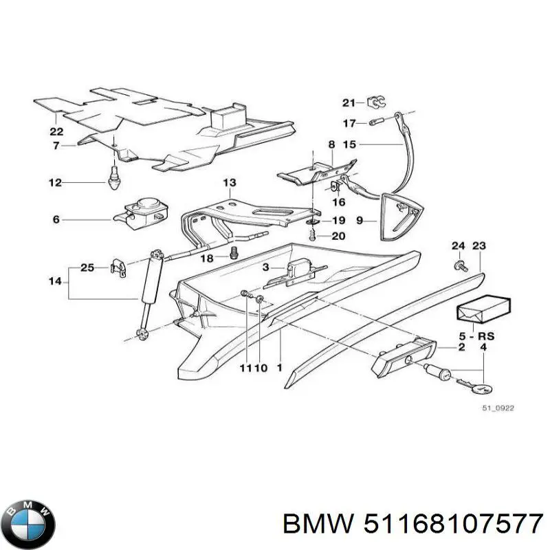  BMW 51168107577 preço, a partir de 3,19 USD