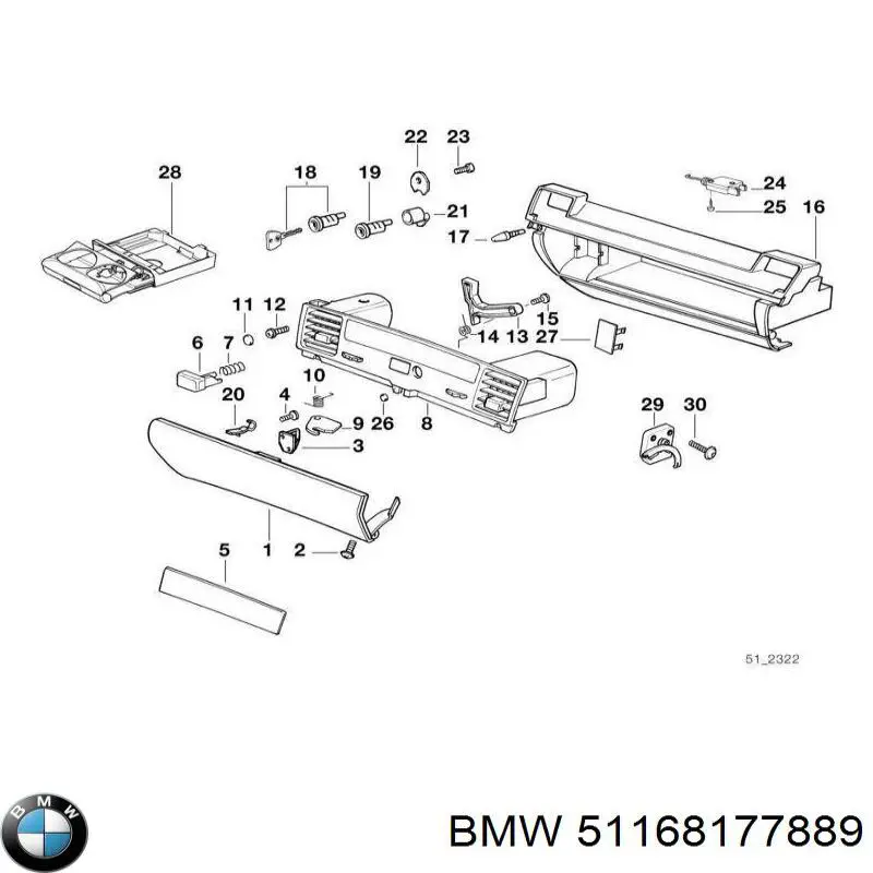  BMW 51168177889 preço, a partir de 14,43 USD