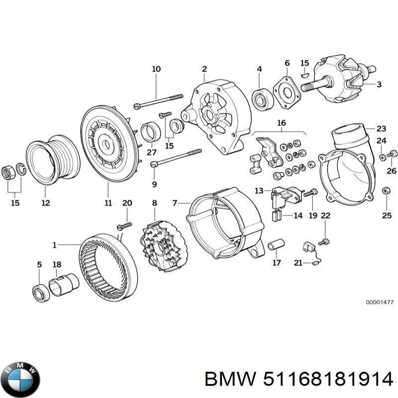  BMW 51168181914 preço, a partir de 121,40 USD