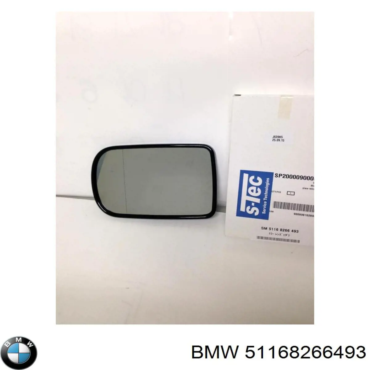Compre 51168266493 BMW Elemento espelhado do espelho de retrovisão esquerdo