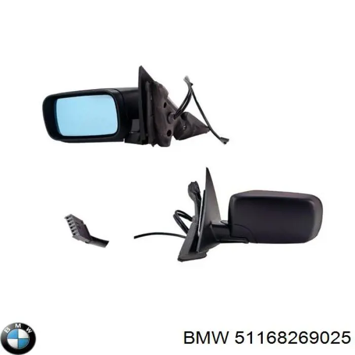 Compre 51168269025 BMW Caixa do espelho de retrovisão esquerdo