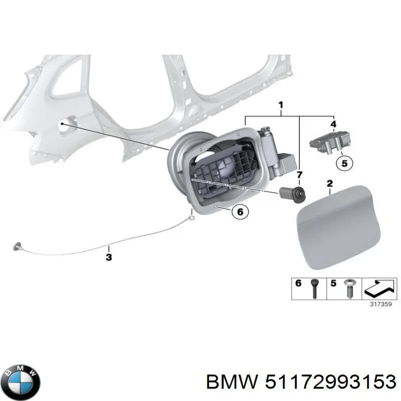 Alcapão do tanque de combustível para BMW X1  E84