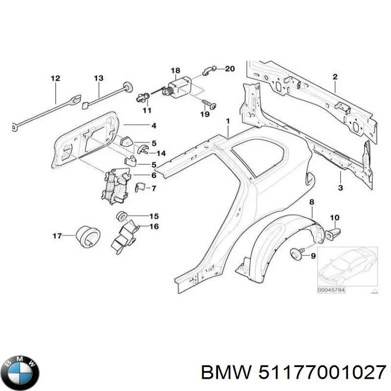 Alcapão do tanque de combustível BMW X5  E53