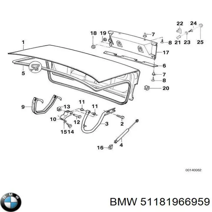  BMW 51181966959 preço, a partir de 0,32 USD