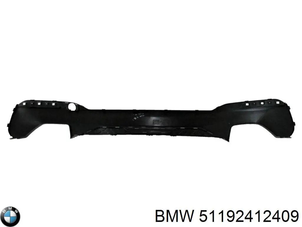 Compre 51192412409 BMW Placa sobreposta do pára-choque traseiro