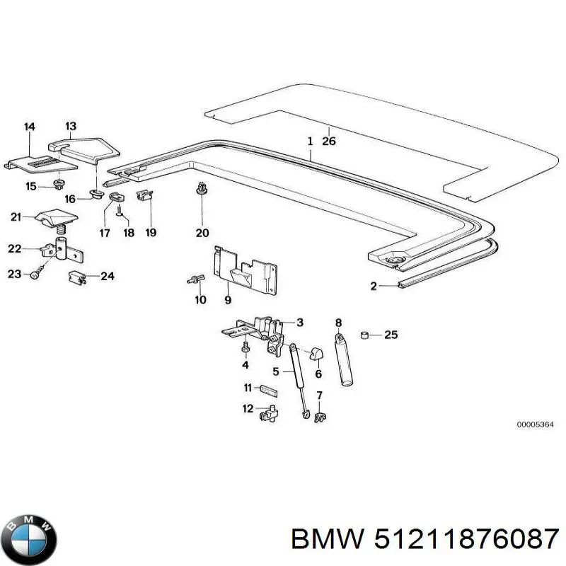 Compre 51211876087 BMW Braçadeira do silenciador traseira