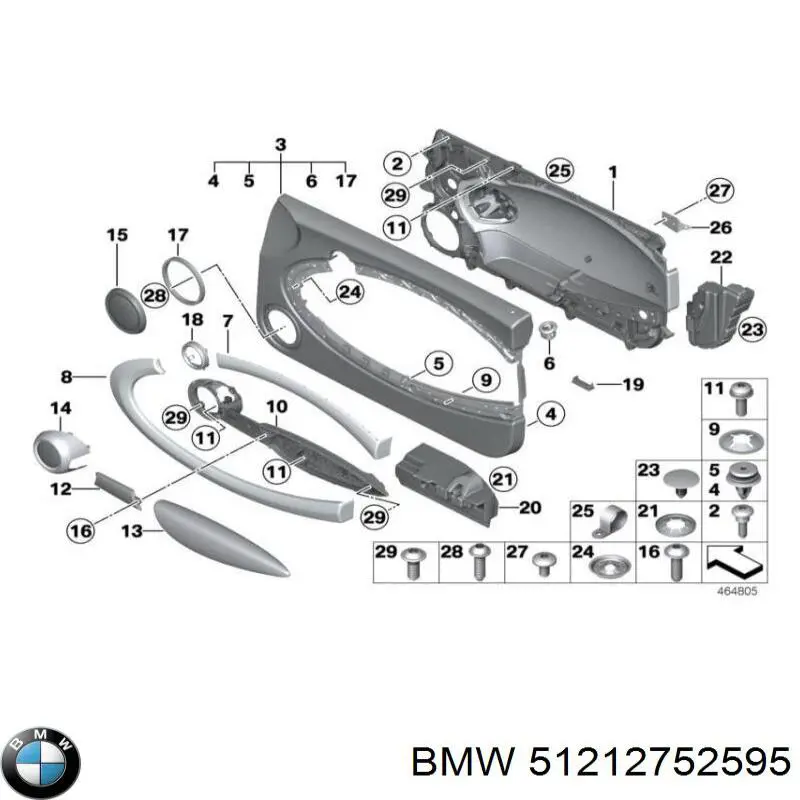 Fecho da porta dianteira esquerda BMW 51214433805 preço, a partir de 120,88 USD