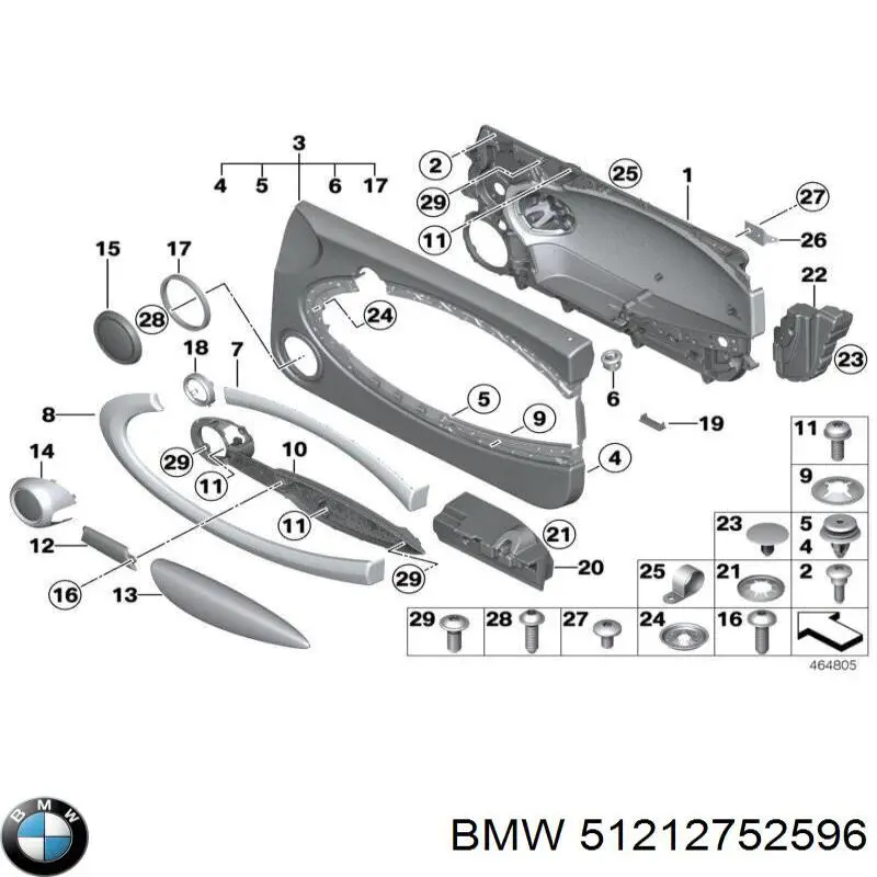 Fecho da porta dianteira direita BMW 51212752596 preço, a partir de 107,78 USD