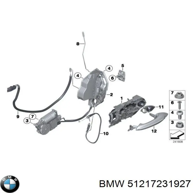 Maçaneta dianteira esquerda externa da porta BMW 51217231927 preço, a partir de 67,96 USD