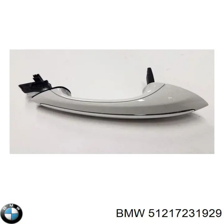 51217231929 BMW Maçaneta externa esquerda da porta traseira