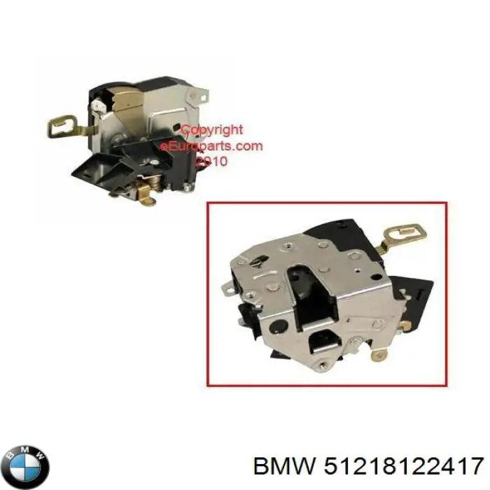 Compre 51218122417 BMW Fecho da porta dianteira esquerda