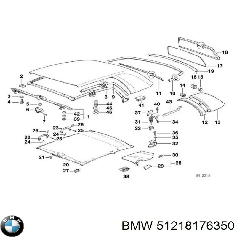 Compre 51218176350 BMW Gozno de garra (parte complementar) de fecho da porta dianteira
