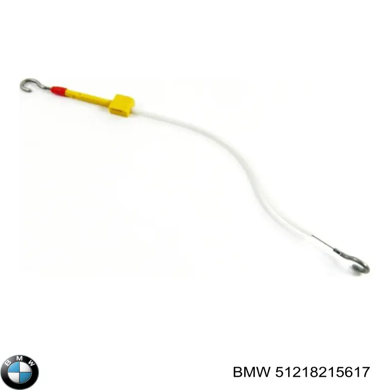 Compre 51218215617 BMW Cabo (pedal) de abertura do fecho da porta dianteira esquerda