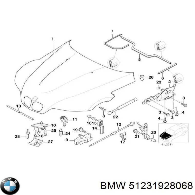  BMW 51231928068 preço, a partir de 5,36 USD