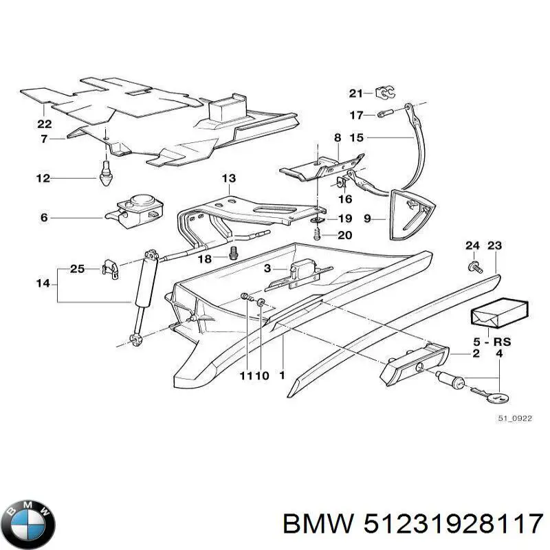 Compre 51231928117 BMW 