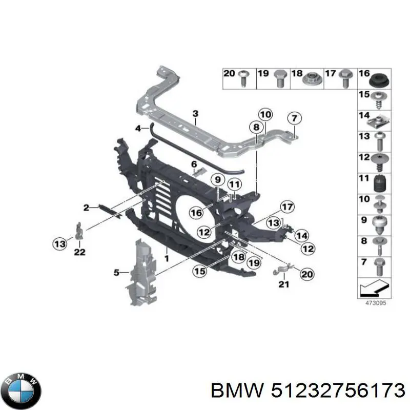 Compre 51232756173 BMW 