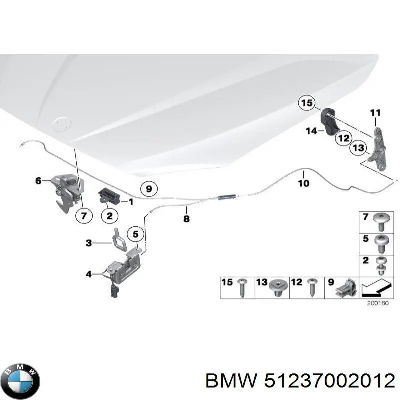 Compre 7002012 BMW Fecho da capota
