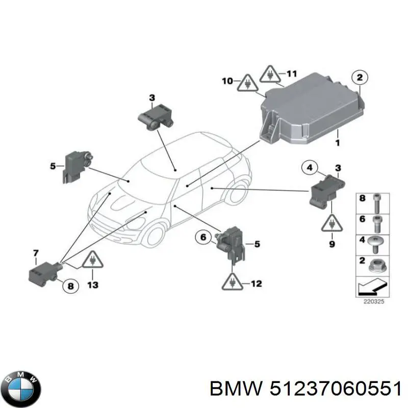 Cabo dianteiro de abertura da capota BMW 51237060551 preço, a partir de 36,96 USD